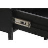 Mesita de Noche DKD Home Decor Dorado 35 x 40 x 55 cm Negro Metal Made