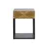 Mesita de Noche DKD Home Decor Dorado 35 x 40 x 55 cm Negro Metal Made