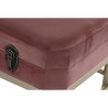 Banqueta DKD Home Decor  Rosa Dorado Metal Terciopelo (80 x 40 x 47 cm