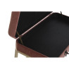 Banqueta DKD Home Decor  Rosa Dorado Metal Terciopelo (80 x 40 x 47 cm