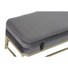 Banqueta DKD Home Decor  Gris Dorado Metal Terciopelo (80 x 40 x 47 cm