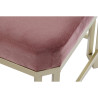 Banqueta DKD Home Decor  Rosa Metal Terciopelo (120 x 40 x 46 cm)