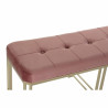 Banqueta DKD Home Decor  Rosa Metal Terciopelo (120 x 40 x 46 cm)