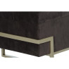 Banqueta DKD Home Decor  Dorado Metal Marrón Terciopelo (120 x 42 x 4