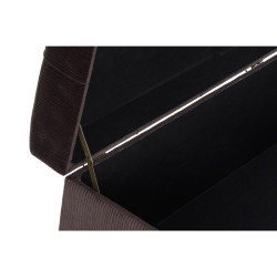 Banqueta DKD Home Decor  Dorado Metal Marrón Terciopelo (120 x 42 x 4