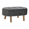 Banqueta DKD Home Decor  Gris Natural Gris oscuro Madera 80 x 46 x 38