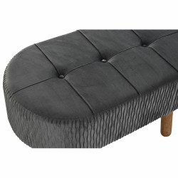 Banqueta DKD Home Decor  Gris Natural Gris oscuro Madera 80 x 46 x 38