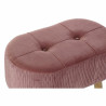 Banqueta DKD Home Decor  Natural Rosa Madera Terciopelo (60 x 35 x 36