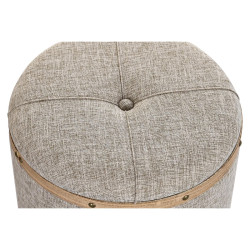 Banqueta DKD Home Decor  Beige Natural Madera Metal Plástico 30 x 40