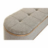 Banqueta DKD Home Decor  Beige Natural Madera Metal Plástico 30 x 40