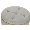 Banco baúl DKD Home Decor Beige Madera Metal 30 x 40 cm 80 x 80 x 43