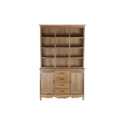 Alacena DKD Home Decor Natural 124,5 x 39 x 201,8 cm Abeto Aluminio Ma