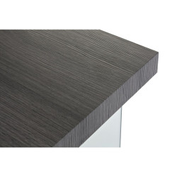 Escritorio DKD Home Decor Gris Transparente Cristal Madera MDF 120 x 5