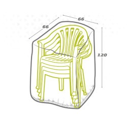 Funda para Silla Aktive 66 x 120 x 66 cm (6 Unidades)