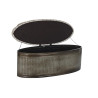 Banqueta DKD Home Decor  Beige Metal Poliéster Marrón oscuro (121 x