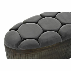 Banqueta DKD Home Decor Gris Metal 117 x 42 x 47 cm