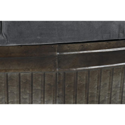 Banqueta DKD Home Decor Gris Metal 117 x 42 x 47 cm