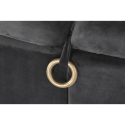 Banqueta DKD Home Decor  Gris Metal Poliéster (125 x 56 x 53 cm)