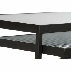 Juego de 3 Mesitas DKD Home Decor Negro 58 x 36,5 x 53,5 cm