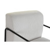 Sillón DKD Home Decor Negro Poliéster Blanco Hierro (64 x 74 x 79 cm