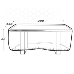 Funda Protectora Aktive Mesas Polietileno 200 x 60 x 130 cm (6 Unidade