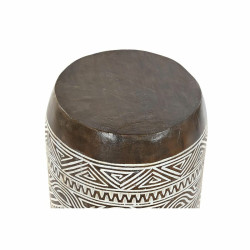 Mesa auxiliar DKD Home Decor Blanco Natural 28 x 28 x 50 cm 29 x 29 x