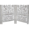 Biombo DKD Home Decor Blanco Madera de mango Madera MDF 150 x 2 x 180