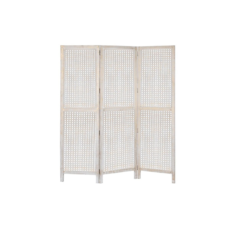 Biombo DKD Home Decor Blanco Madera de mango Madera MDF 150 x 2 x 180 Biombo DKD Home Decor Blanco Madera de mango Madera MDF 150 x 2 x 180