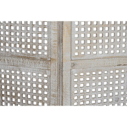 Biombo DKD Home Decor Blanco Madera de mango Madera MDF 150 x 2 x 180