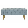 Banqueta DKD Home Decor Gris 103 x 46 x 42 cm 103 x 46 x 43 cm Metal V