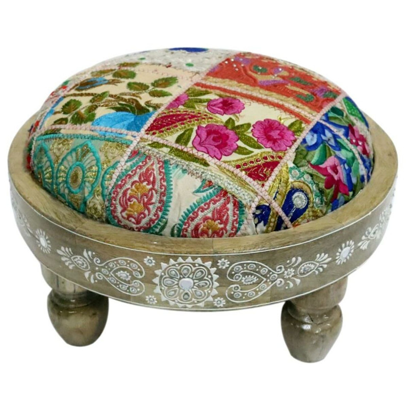 Reposapiés DKD Home Decor Multicolor 40 x 40 x 22,8 cm (2 Unidades) Reposapiés DKD Home Decor Multicolor 40 x 40 x 22,8 cm (2 Unidades)