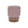 Reposapiés DKD Home Decor 43 x 43 x 51 cm Madera Marrón Rosa claro M