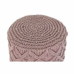 Reposapiés DKD Home Decor 43 x 43 x 51 cm Madera Marrón Rosa claro M