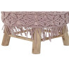 Reposapiés DKD Home Decor 48 x 48 x 30 cm Natural Madera Marrón Rosa