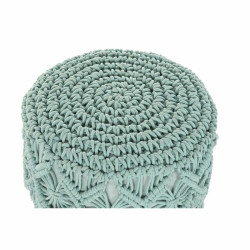 Reposapiés DKD Home Decor Madera Marrón Algodón Menta (30 x 30 x 45