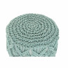 Reposapiés DKD Home Decor Madera Marrón Algodón Menta (30 x 30 x 45