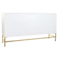 Aparador DKD Home Decor Rombos Blanco Latón Madera de mango (157 x 43