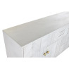 Aparador DKD Home Decor Rombos Blanco Latón Madera de mango (157 x 43
