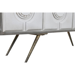 Aparador DKD Home Decor Gris Dorado Metal Blanco Madera de mango (152