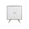 Aparador DKD Home Decor Gris Dorado Blanco Latón Madera de mango (93