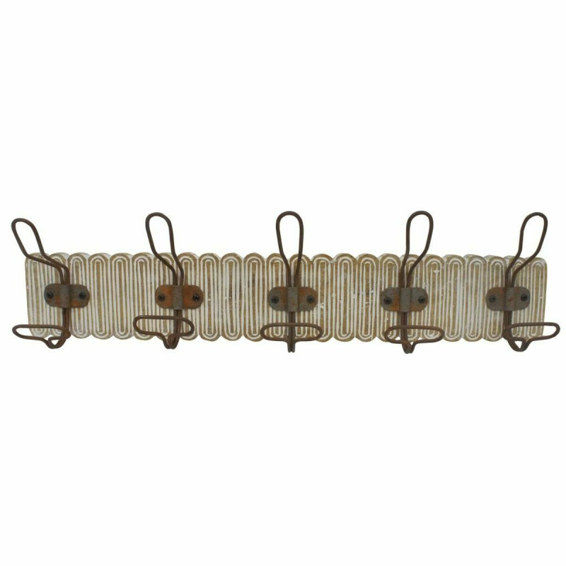 Perchero de Pared DKD Home Decor Colonial Hierro Madera de mango 61 x Perchero de Pared DKD Home Decor Colonial Hierro Madera de mango 61 x