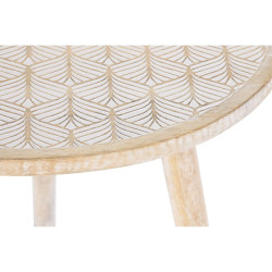 Mesa auxiliar DKD Home Decor Marrón Madera de mango (50,5 x 50,5 x 47