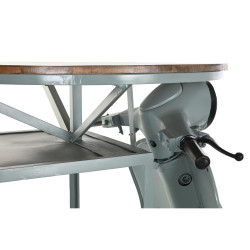 Mesa DKD Home Decor Azul Marrón Verde Hierro Madera de mango 116 x 72