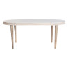 Mesa de Comedor DKD Home Decor Blanco Dorado Latón Madera de mango 18