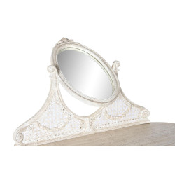 Tocador DKD Home Decor 114 x 44 x 141 cm Blanco Beige Madera de mango