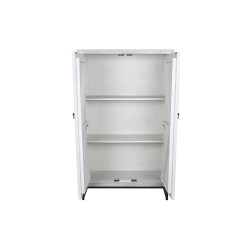 Armario DKD Home Decor Gris Blanco Madera de mango (90 x 38 x 150 cm)
