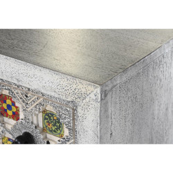 Cómoda DKD Home Decor Cerámica Gris Blanco Madera de mango (80 x 38