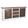 Aparador DKD Home Decor Blanco Marrón oscuro Madera de mango (180 x 4