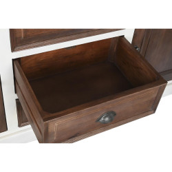 Aparador DKD Home Decor Blanco Marrón oscuro Madera de mango (180 x 4