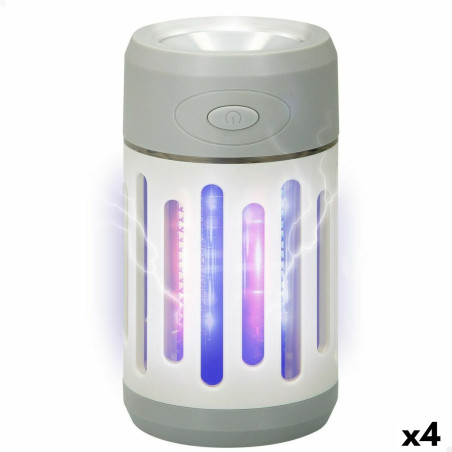 Lámpara Antimosquitos Recargable con LED 2 en 1 Aktive 7 x 13 x 7 cm
